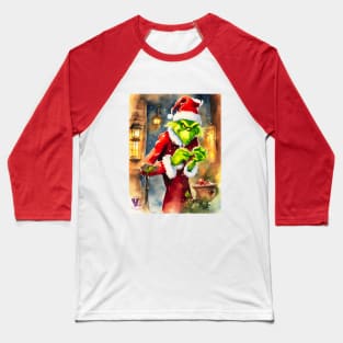 Grinch Scrooge Baseball T-Shirt